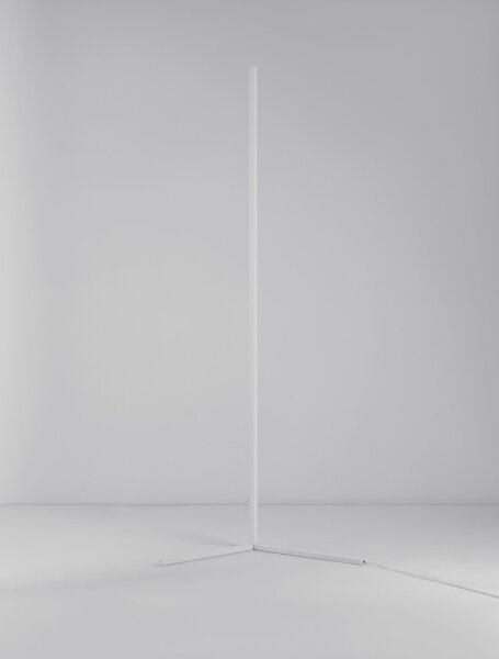 LED Stehlampe 140 cm Weiß dimmbar Minimalistisch warmweiß