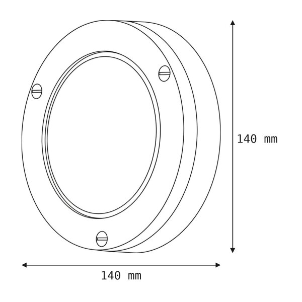 Lampe dextérieur ronde en laiton mur maison terrasse