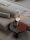 LED Tischleuchte in Schwarz Gold 32 cm Rauchglas SIDNEY