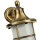 Premium Applique extérieure laiton antique verre strié