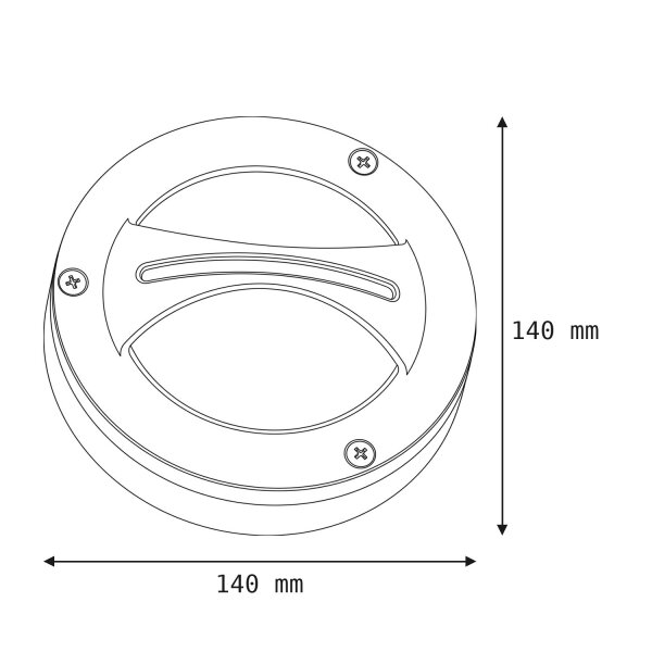 Applique Extérieur Rond Laiton Maritim IP64 Maison
