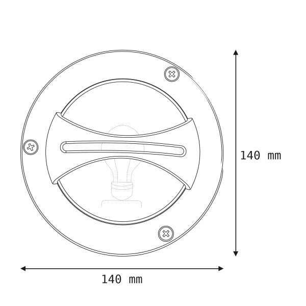 Petite lampe murale AGIA laiton Maritim ronde IP64 extérieur