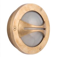 Petite lampe murale AGIA laiton Maritim ronde IP64...