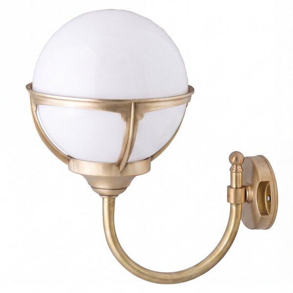 Lampe de cour antique en laiton inoxydable ALONNISOS extérieur