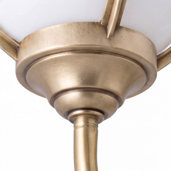 Lampe de cour antique en laiton inoxydable ALONNISOS extérieur