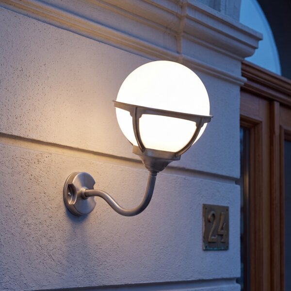 Applique murale extérieure en nickel blanc laiton véritable maison