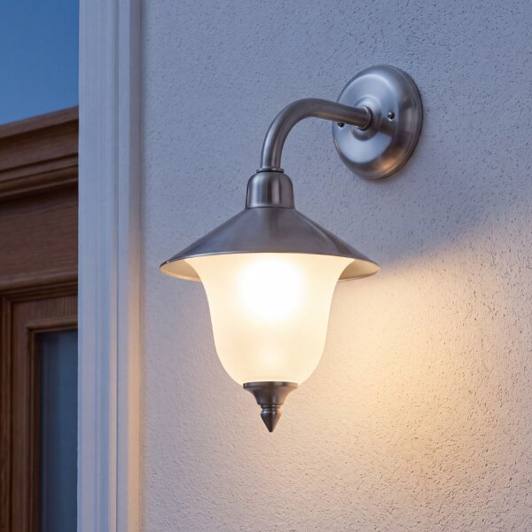 Premium Applique murale ANDROS Nickel Rustique Extérieur