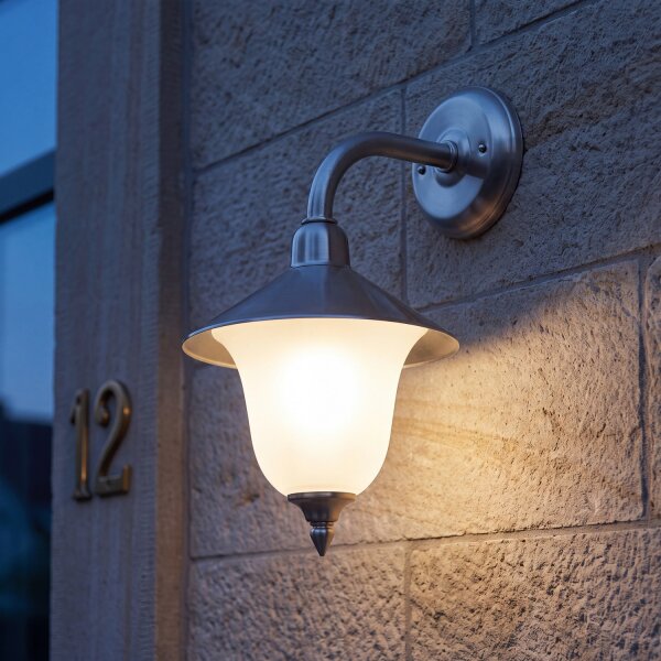 Premium Applique murale ANDROS Nickel Rustique Extérieur