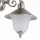 Applique extérieure verre laiton en nickel blanc cour