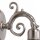 Applique extérieure verre laiton en nickel blanc cour