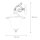 Applique extérieure laiton verre cour rustique IP23