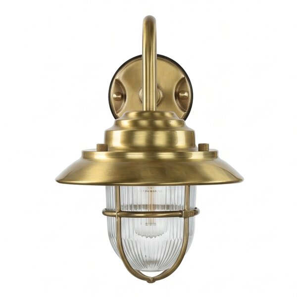 Applique murale BOLOS laiton IP64 Lanterne maritime