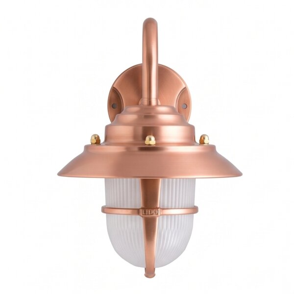 Lampe murale cuivre IP64 laiton véritable terrasse maison