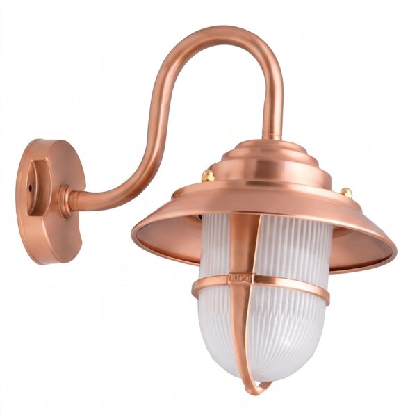 Lampe murale cuivre IP64 laiton véritable terrasse maison