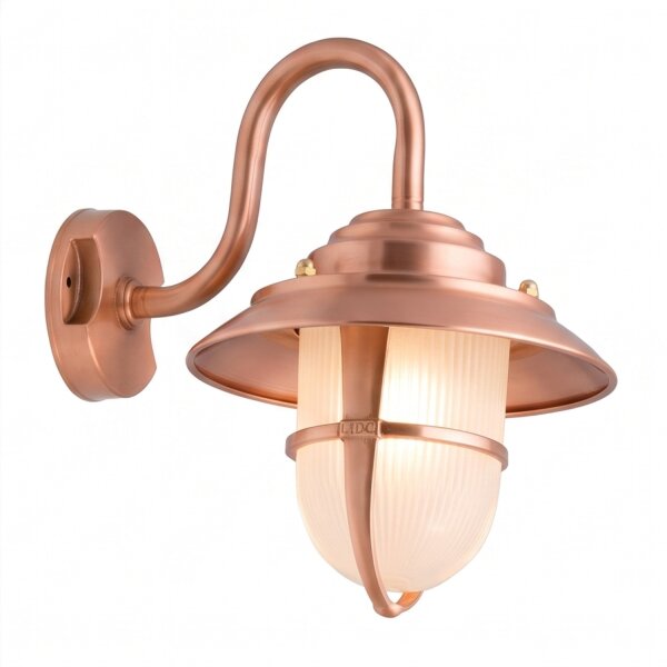 Lampe murale cuivre IP64 laiton véritable terrasse maison