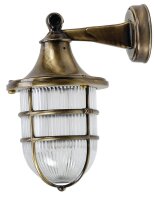Applique extérieure verre laiton Maritim IP64...