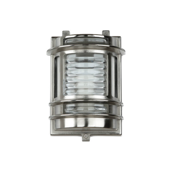 Applique extérieure verre laiton en nickel Maritim IP64