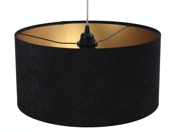 Suspension Table de salle à manger Noir Or Rétro ronde