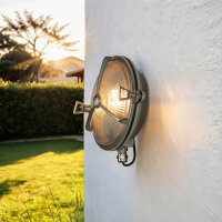 Lampe de bateau laiton verre strié IP64 inoxydable...