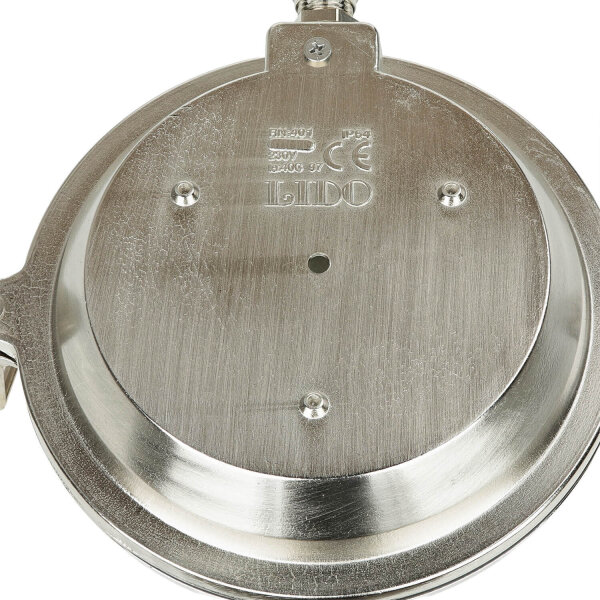 Lampe dextérieur maritime en laiton Ø18cm IP64 en nickel