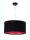 Suspension ronde Blanc Noir Rose Rétro Tissu