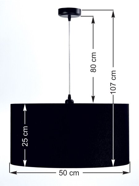 Suspension Tissu Noir Rose Rétro Table à manger