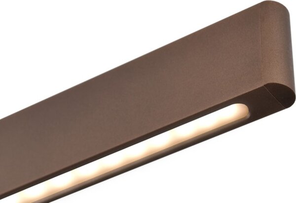 LED Pendelleuchte dimmbar 2200-3000K Alu Kakao L:100 cm