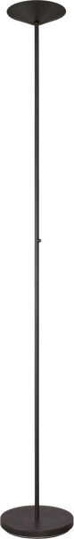LED Deckenfluter indirekt 2200-2700K Schwarz H:186 cm