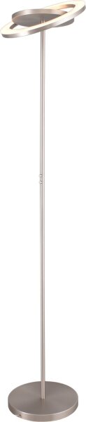 LED Deckenfluter 2200-2700K Nickel H:185 cm matt