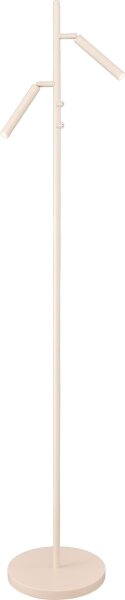 LED Stehlampe schwenkbar 2200-3000K Metall Perlweiß