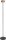 LED Stehlampe dimmbar 2200-2700K Glas Schwarz H:172 cm