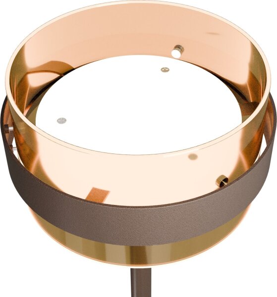 LED Stehleuchte dimmbar 2200-2700K Glas Kakao H:172 cm