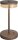 LED Tischlampe dimmbar 2200-2700K Glas Kakao H:35 cm