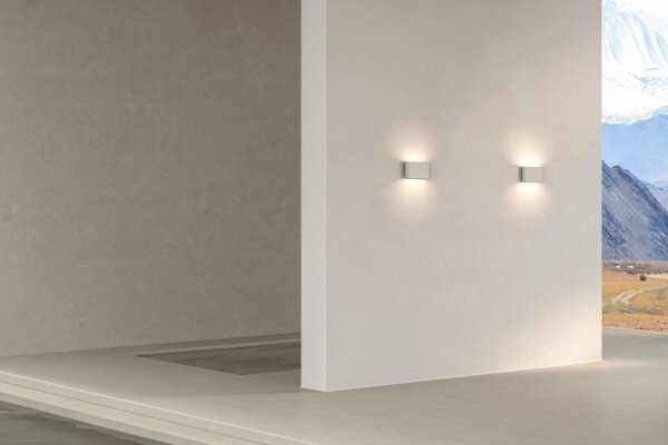 LED Wandleuchte Up Down 2200-2700K Metall Beige B:20 cm