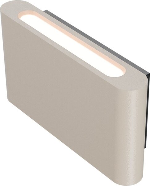 LED Wandleuchte Up Down 2200-2700K Metall Beige B:20 cm