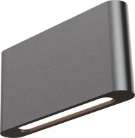 LED Wandlampe Up Down 2200-2700K Metall Nickel B:20 cm