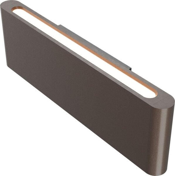 LED Wandleuchte Up Down 2200-2700K Metall Kakao B:34 cm