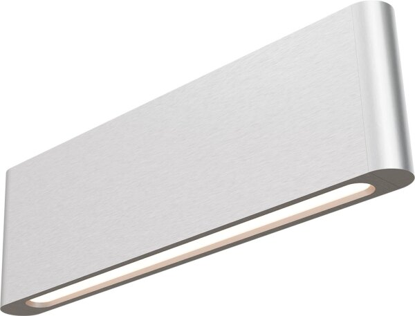 LED Wandlampe Up Down 2200-2700K Metall Nickel B:34 cm