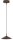LED Hängelampe dimmbar 2200-2700K Kakao Ø18 cm rund