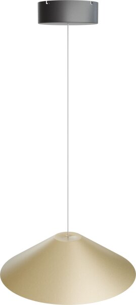 LED Pendelleuchte dimmbar 2200-2700K Schwarz Gold rund