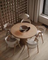 LED H&auml;ngelampe dimmbar 2200-2700K Metall Beige B:45 cm