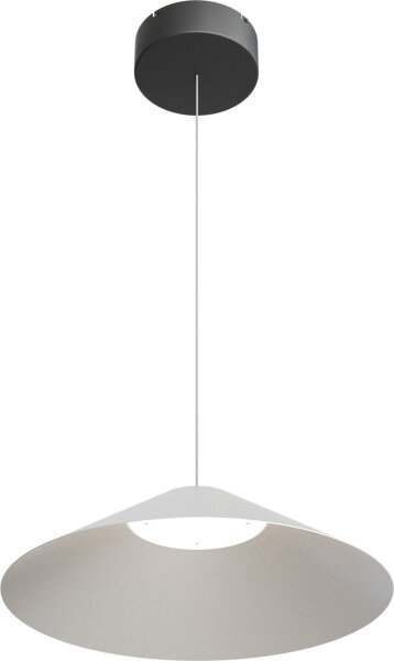 LED Hängelampe dimmbar 2200-2700K Schwarz Nickel Ø45 cm