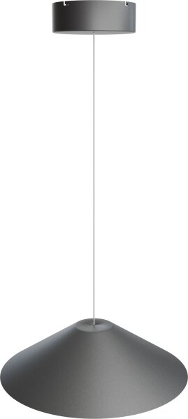 LED Hängelampe dimmbar 2200-2700K Schwarz-Nickel rund