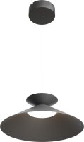 LED H&auml;ngelampe dimmbar 2200-2700K Schwarz-Nickel...