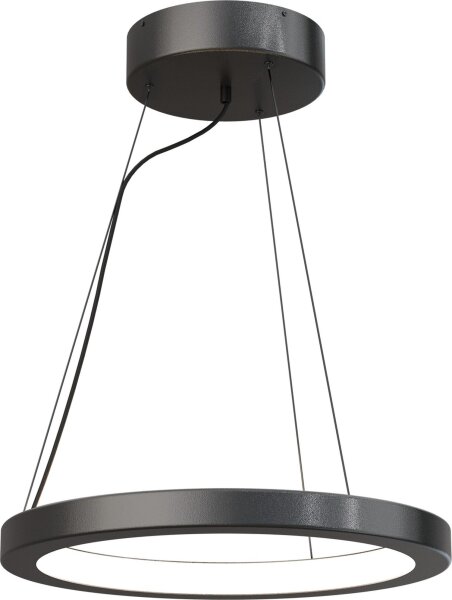 LED Hängelampe dimmbar 2700K Schwarz Ø50 cm rund
