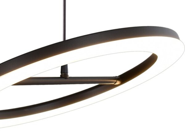 LED Pendelleuchte dimmbar 2200-2700K Schwarz L:160 cm