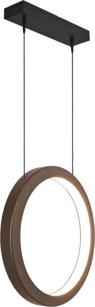 LED Pendelleuchte dimmbar 2700K Schwarz Kakao L:50 cm