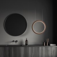 LED Pendelleuchte dimmbar 2700K Schwarz Kakao L:50 cm