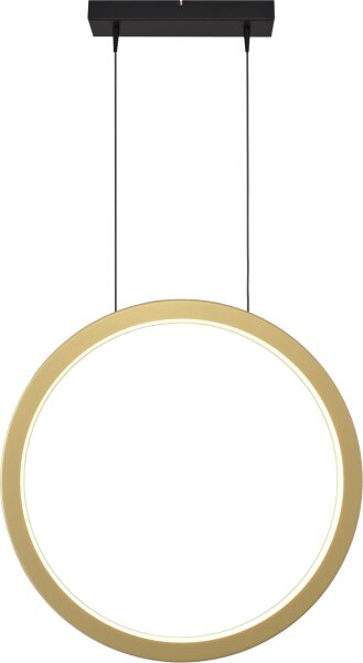 LED Hängelampe dimmbar 2700K Schwarz Gold L:70 cm