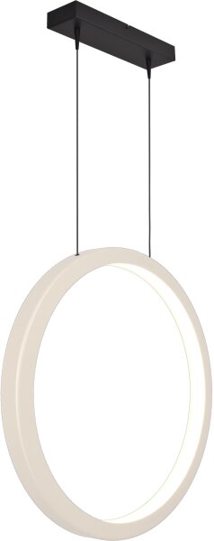 LED Hängelampe dimmbar 2700K Schwarz Weiß L:70 cm